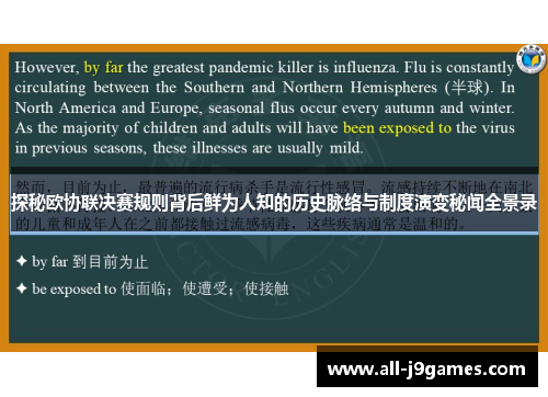 探秘欧协联决赛规则背后鲜为人知的历史脉络与制度演变秘闻全景录 探秘欧协联决赛规则背后鲜为人知的历史脉络与制度演变秘闻全景录